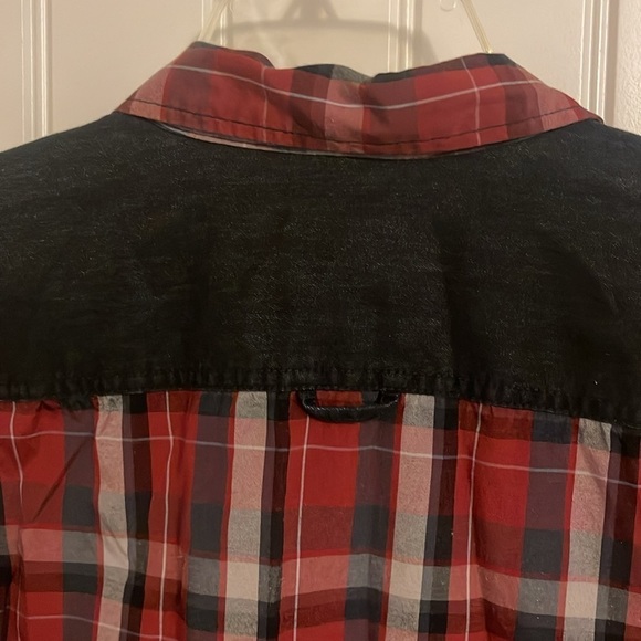 I Jeans by Buffalo. men’s XL LONG & short sleeve western button up shirt Shacket - Picture 6 of 12